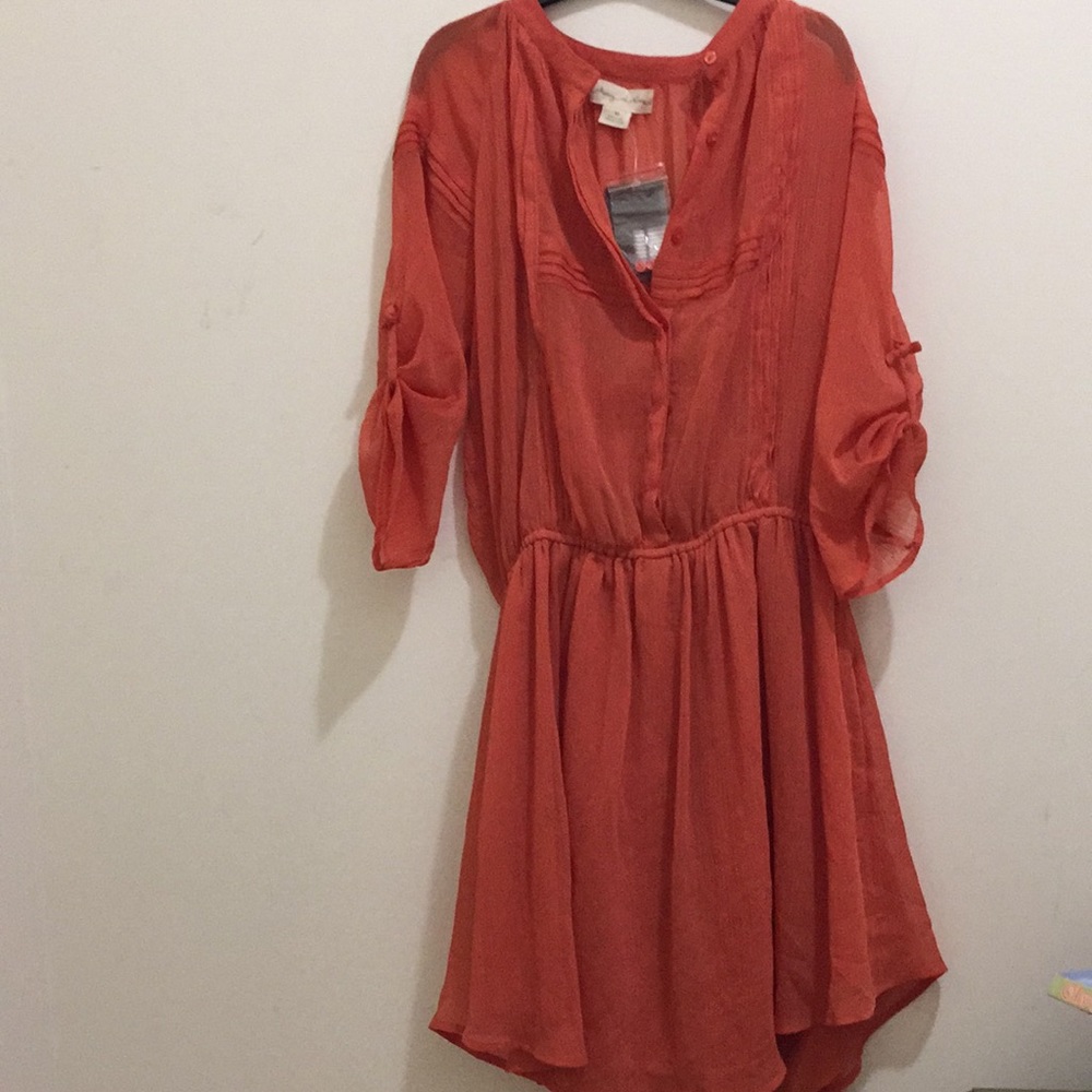 Staring at Stars orange crepe dress
